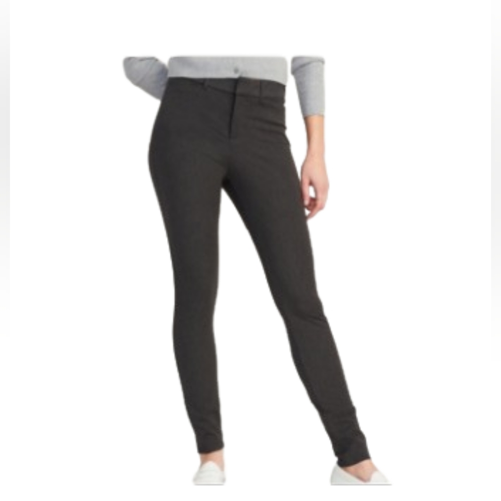Old Navy High Rise Pixie Pockets Dark Grey Pants Sz 16